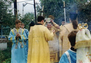 Чин великого освящения Свято-Никольского храма г. Хачмаса и первая Божественная Литургия в обновленном храме